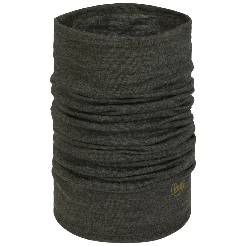 Buff Merino Midweight Solid Bark Tubular Neckwear