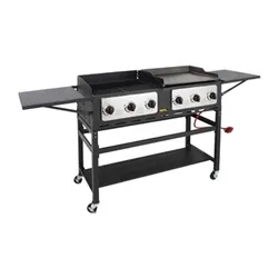Buffalo 6 Burner Combi Bbq Grill and Griddle