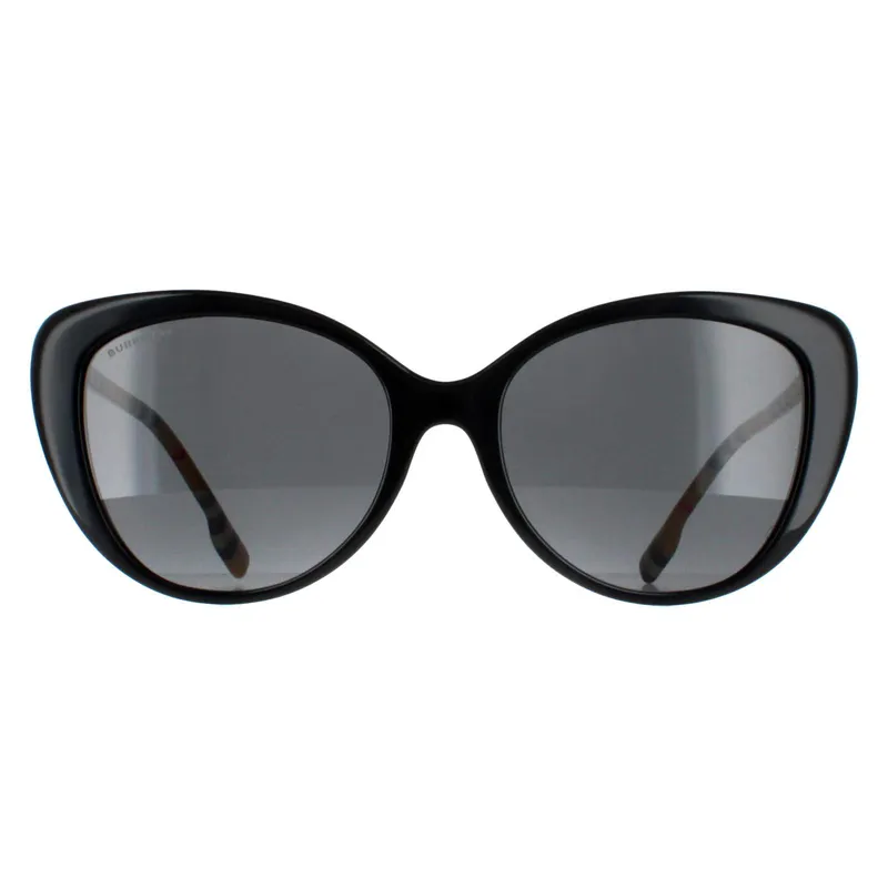 Burberry Cat Eye Womens Black Dark Grey Be4407 - One Size