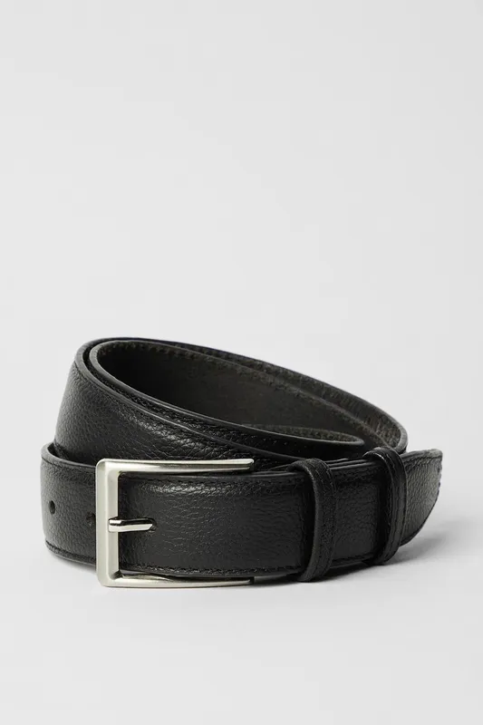 Burton Men's Black Leather Belt Size: Large - Black - Size: L