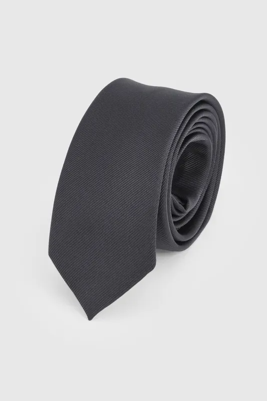 Burton Men's Black Slim Tie - Black - Size: One Size