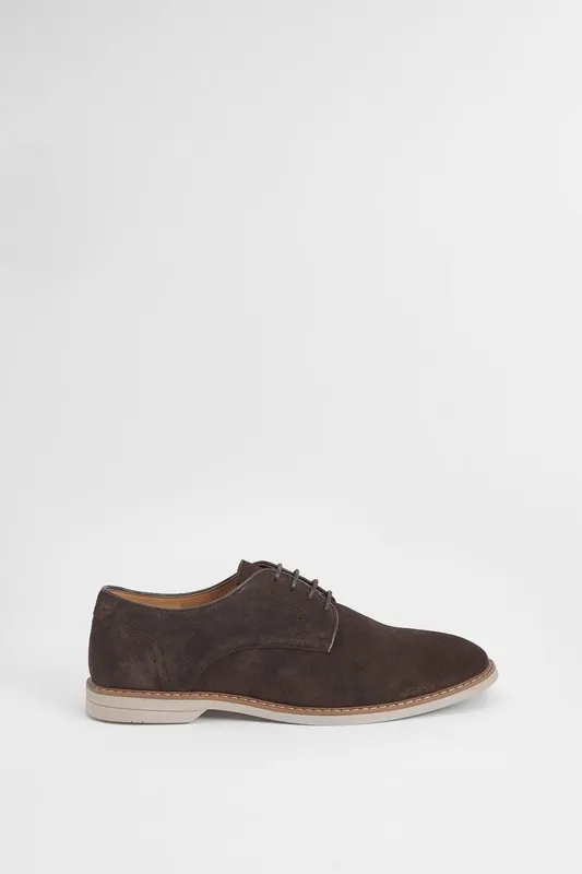 Burton Men's Chocolate Suede Derby Shoes Size: 7 - Chocolate - Size: 7