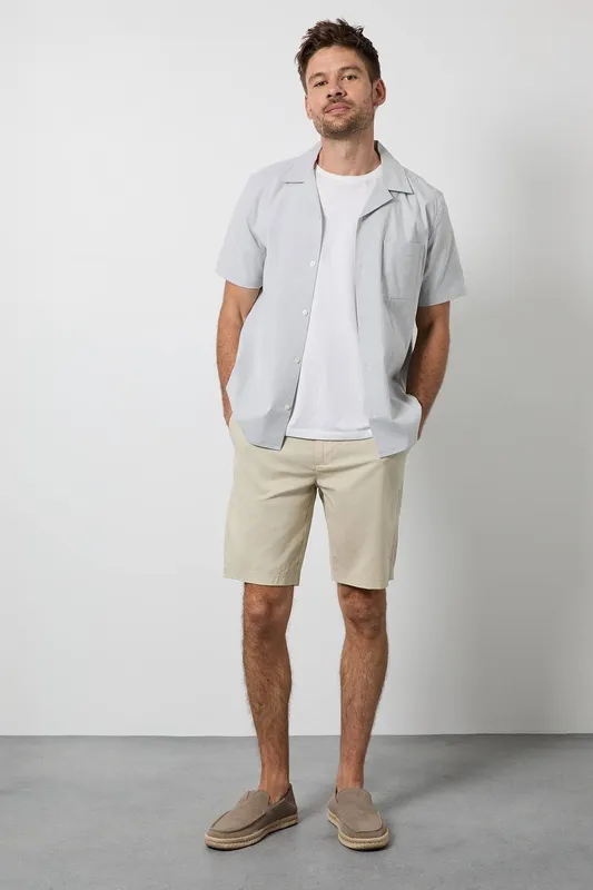 Burton Men's Stone Cotton Linen Shorts Size: 36 Stone 36