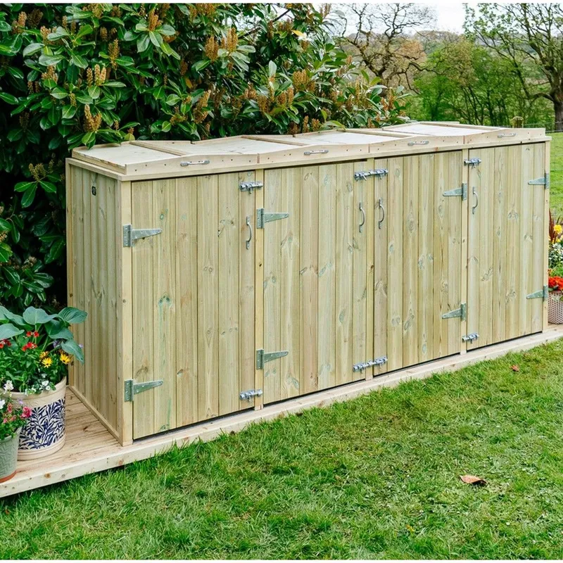 Buttercup Farm Shireburn 8 Box Store - Timber - Fits 8 x Boxes in Brown Brown