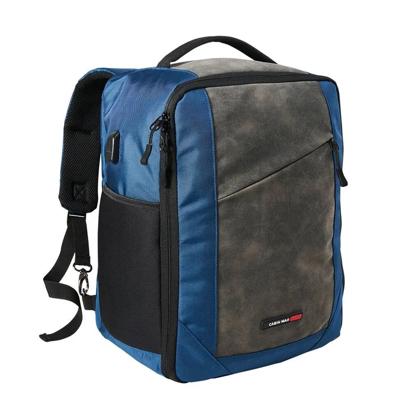 Cabin Max 30L Manhattan Underseat Cabin Bag 45x36x20cm in Dark Blue - Dark Blue
