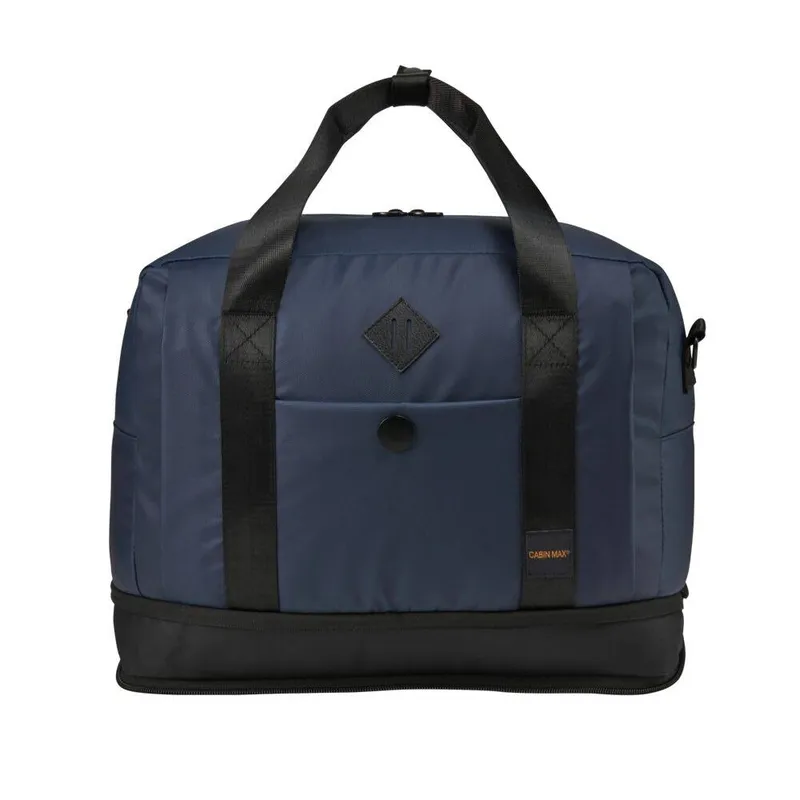 Cabin Max Gozo Cabin Bag Expandable Holdall 40x20x25cm > 40x30x20cm in Dark Blue - Dark Blue