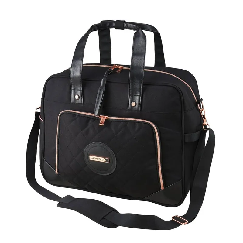 Cabin Max Vela 30L Underseat Cabin Bag Holdall 45x36x20cm in Black - Black