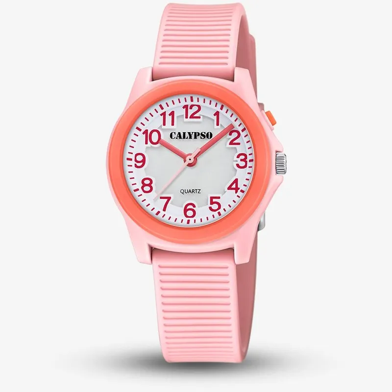 Calypso Unisex Pink Rubber Watch K5823/1 - Pink