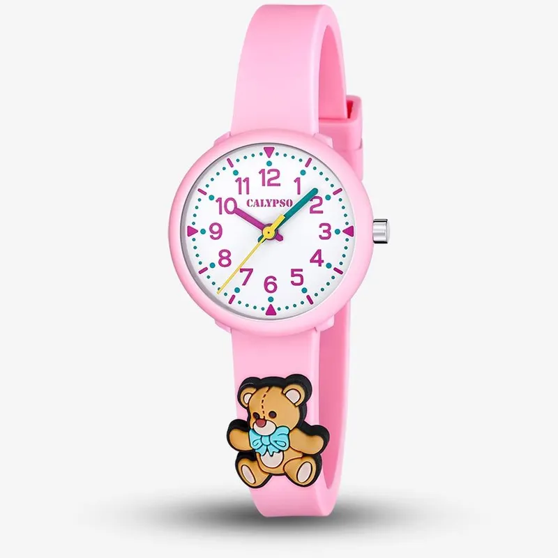 Calypso Women's Pink Teddy-Bear Watch K5844/5 - Pink