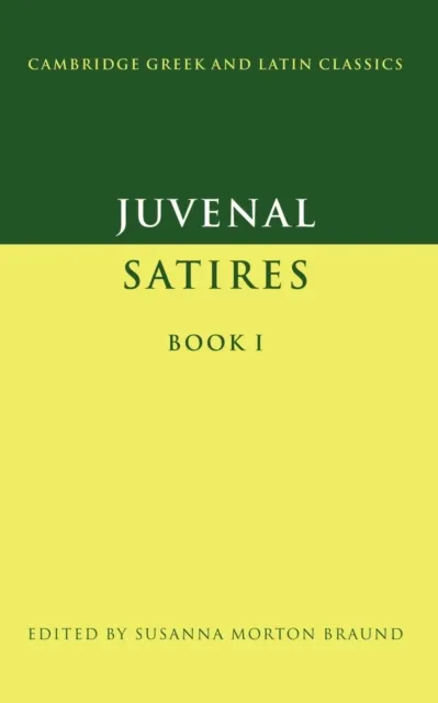 Cambridge University Press Juvenal: Satires Book I