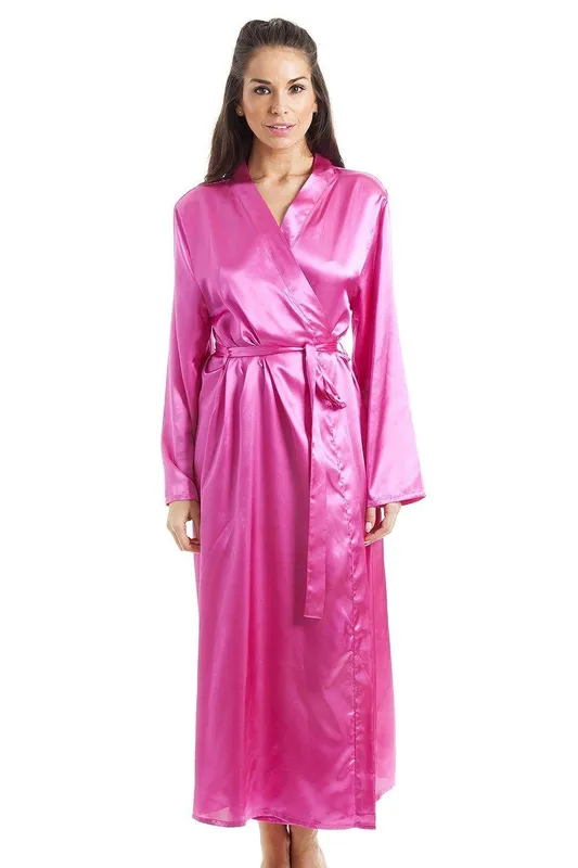 Camille Women's Luxury Plain Satin Wrap in Pink Size: 18/20 Pink female
