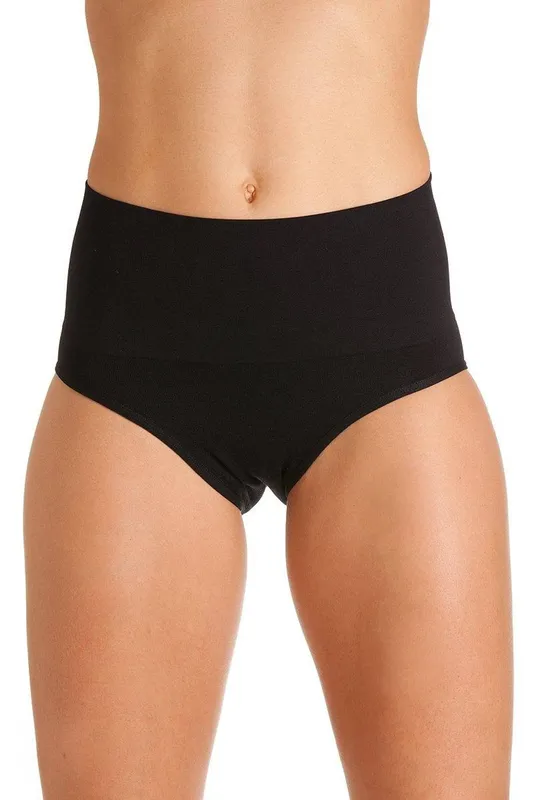 Camille Women's Seamfree Shapewear Comfort Control Brief in Black Size: XL Black XL
