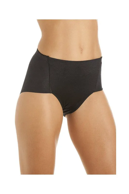Camille Women's Two Pack High Waist Control Briefs in Black Size: 12 - Black