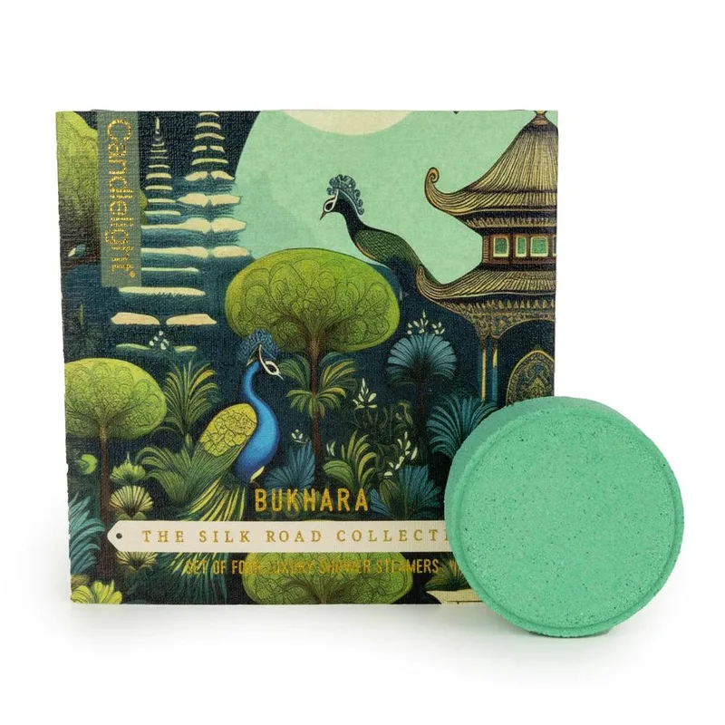 Candlelight Silk Road Collection Bukhara Luxury Shower Steamers Gift Set in Green Size: 4 Pack - Green - Size: 4 Pack