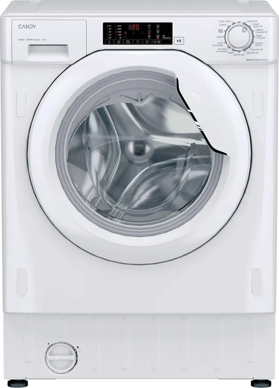 Candy CBW48TWM5J-80 Integrated 8kg Washing Machine with 1400 rpm - White - A Rated, White