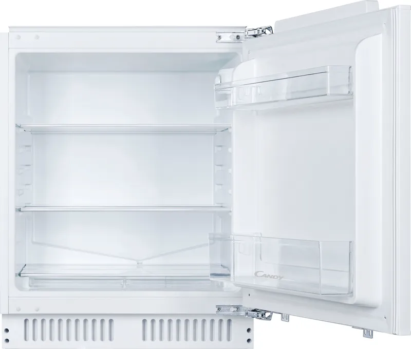 Candy CMLS68EWK Integrated Under Counter 83cm Fridge - Fixed Door Hinge Kit - White - E Rated, White