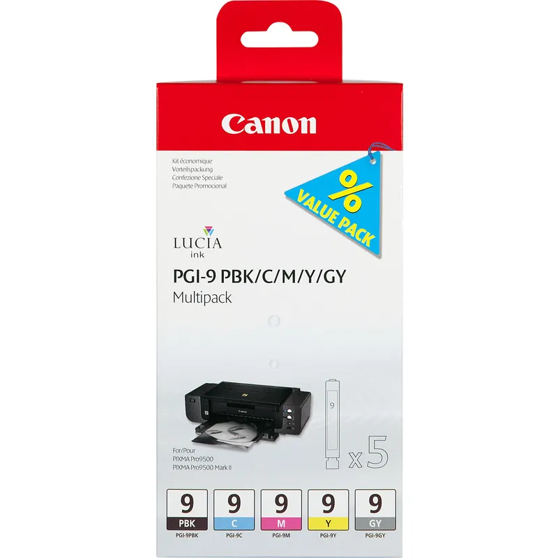 Original Canon Pgi-9 Multi Pack (Pbk/C/M/Y/GY)