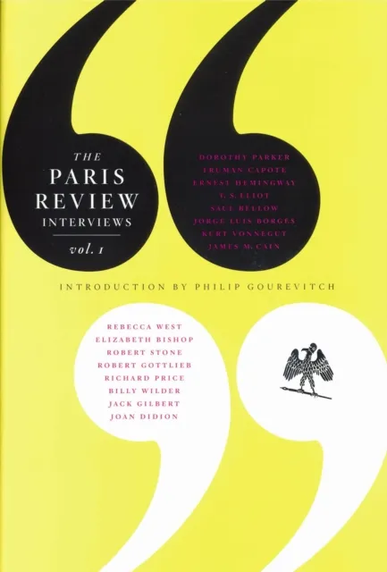 Canongate Books The Paris Review Interviews: Vol. 1