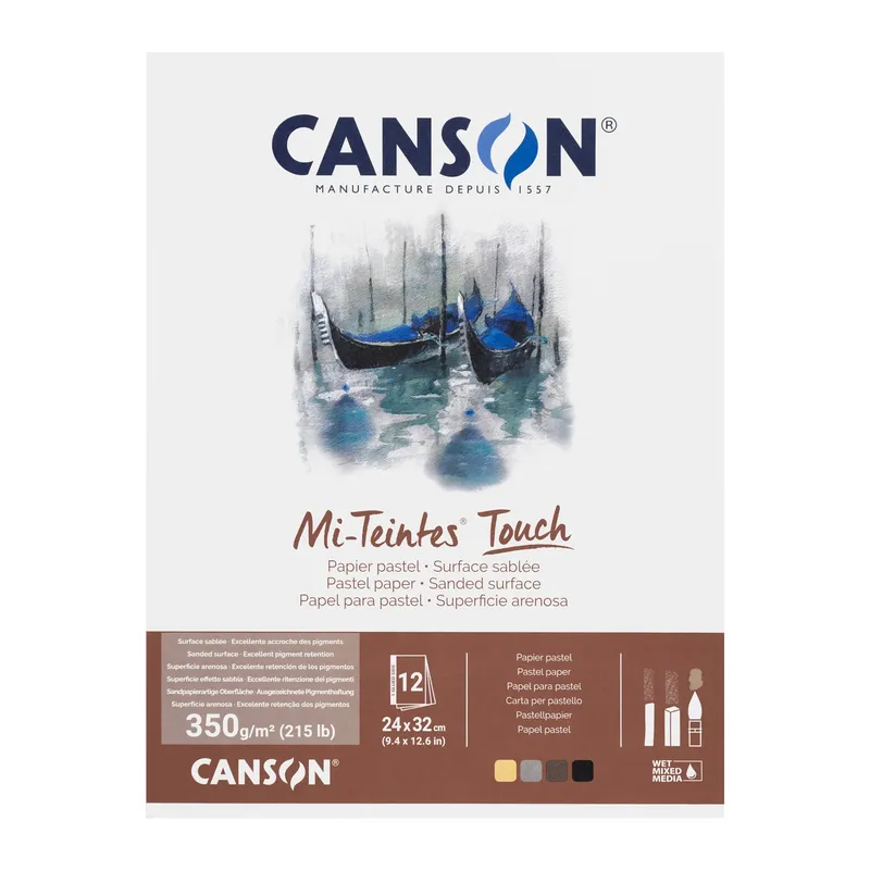 Canson : Mi-Teintes Touch : Pastel Paper Pad : 350gsm : A3