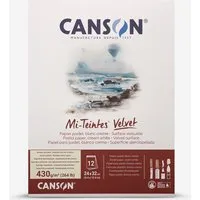 Canson : Mi-Teintes : Velvet Pad : 24x32cm (Apx. 9x13in) : 430gsm : Cream White