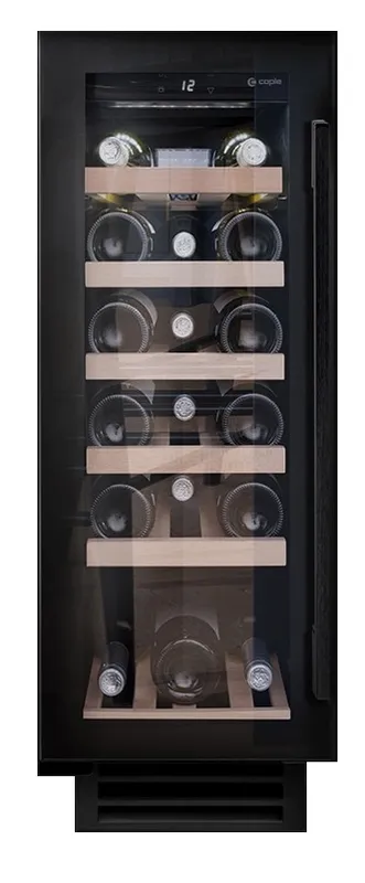 Caple Classic WI3126BG Black Under-Counter Built-In Single Zone Wine Cooler