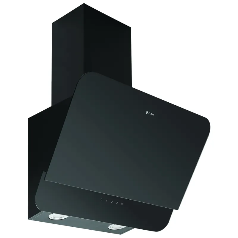 Caple OM600 60cm Angled Chimney Hood - Black