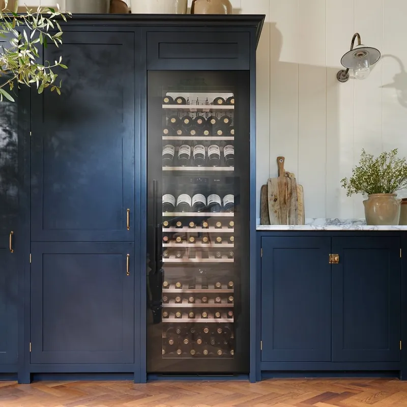 Caple WC1796BG Black Fully Integrated In-Column Triple Zone Wine Cooler
