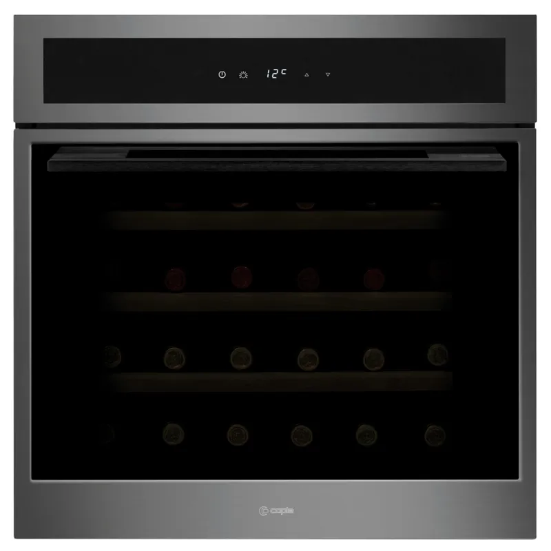 Caple WC6100GM 60cm Integrated In Column Wine Cooler - Gunmetal