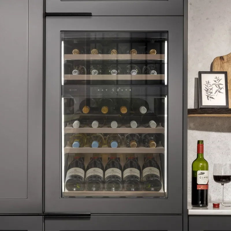 Caple WC6530 60cm Integrated In Column Dual Zone Wine Cooler - Bespoke