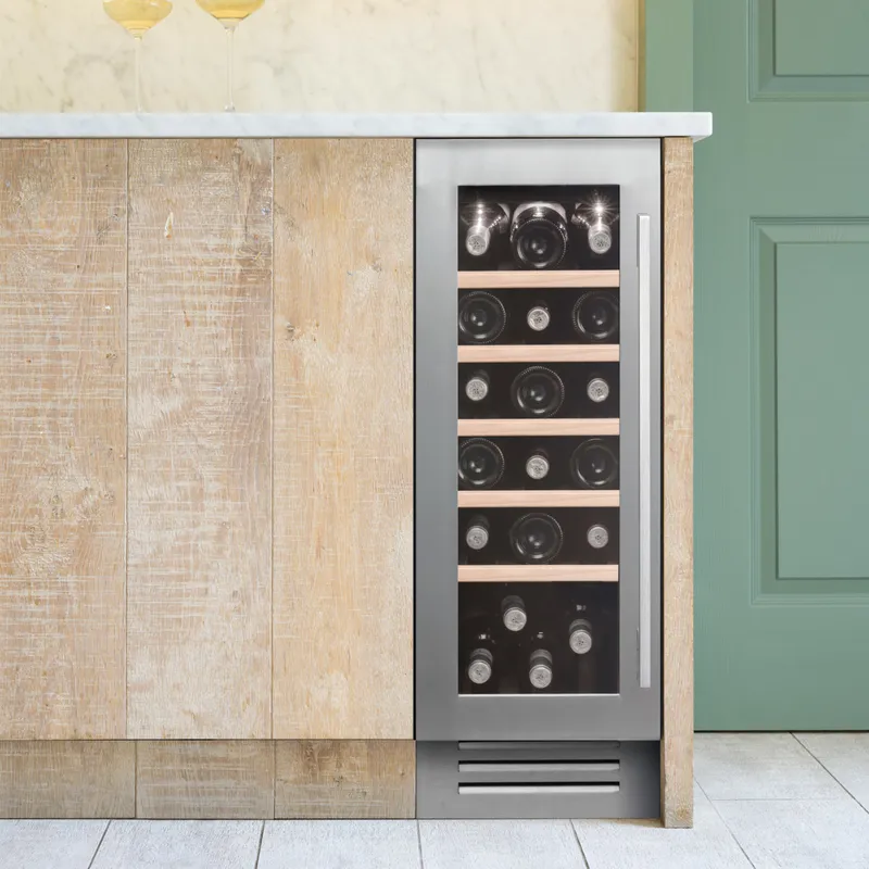 Caple WI3125 Stainless Steel Under-Counter Built-In Single Zone Wine Cooler