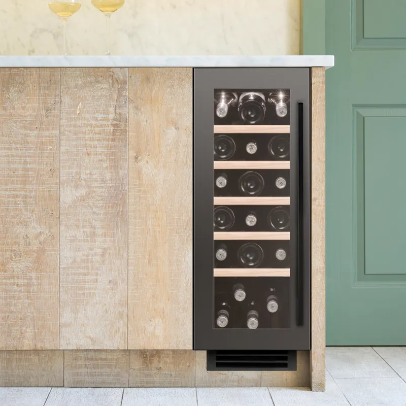 Caple WI3125GM Gunmetal Under-Counter Built-In Single Zone Wine Cooler