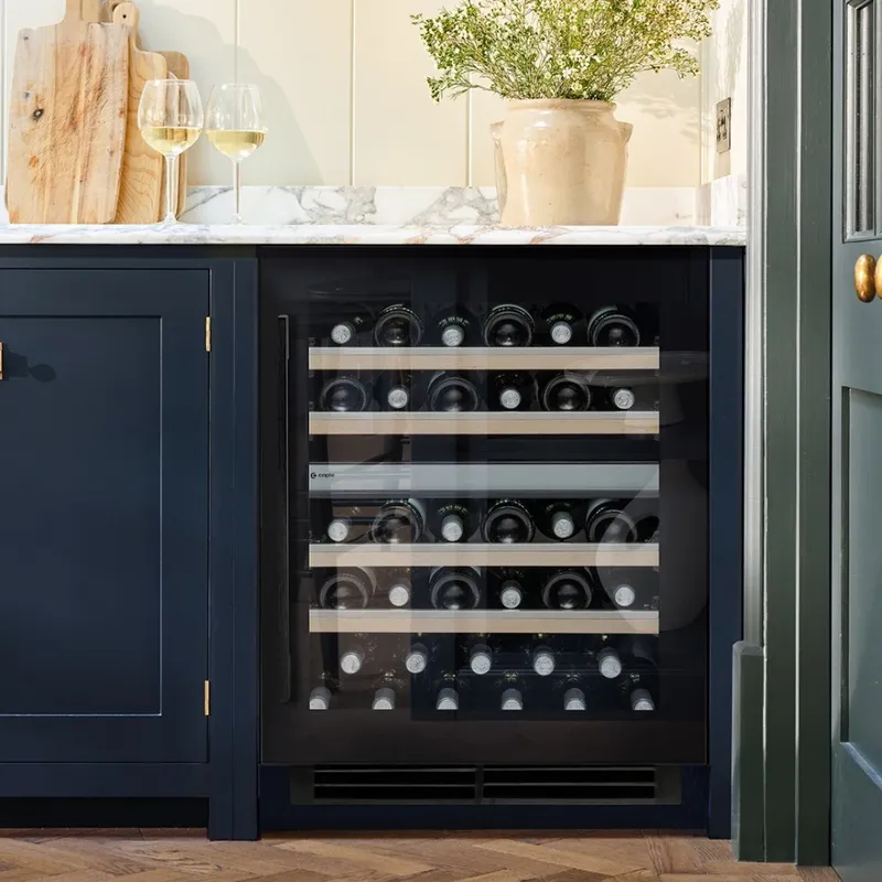 Caple WI6155BG 60cm Sense Premium Undercounter Dual Zone Wine Cooler - Black