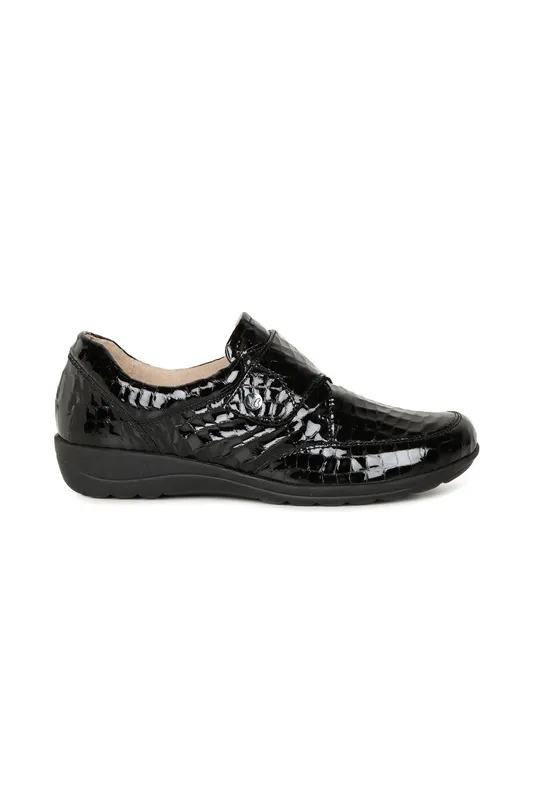 Caprice Women's 'Vera' Riptape Shoes in Black Size: 6.5 Black 6.5