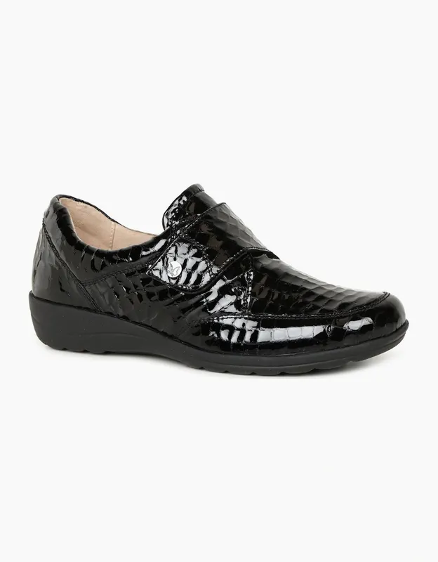 Caprice Women's Vera Womens Riptape Shoes - Black - Size: 6