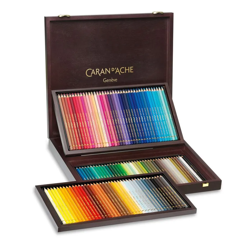 Caran d'Ache Pablo Coloured Pencils - Wooden Box Set of 120