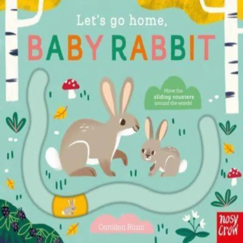 Carolina Buzio Let's Go Home, Baby Rabbit Board book Book Multicolor