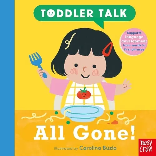 Carolina Buzio Toddler Talk: All Gone Hardcover Book Multicolor