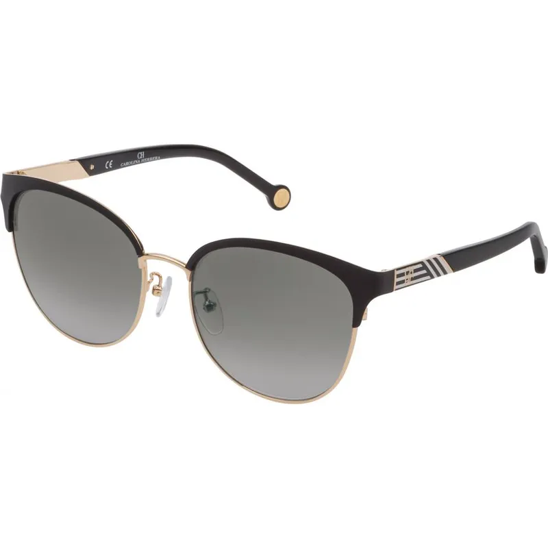 Carolina Herrera Unisex SHE119560302 Sunglasses in Black - Black