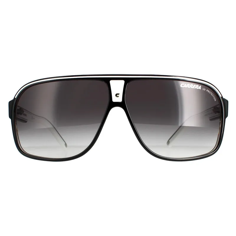 Carrera Men's Aviator Black Dark Grey Gradient Sunglasses Black One Size