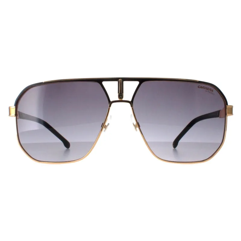Carrera Men's Aviator Matte Black & Gold Dark Grey Gradient 1062/S Gold One Size