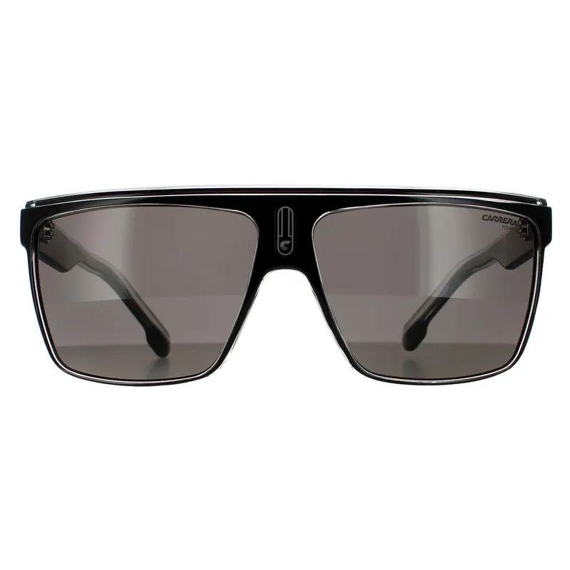 Carrera Shield Unisex Black Crystal Grey Polarized Sunglasses - One Size
