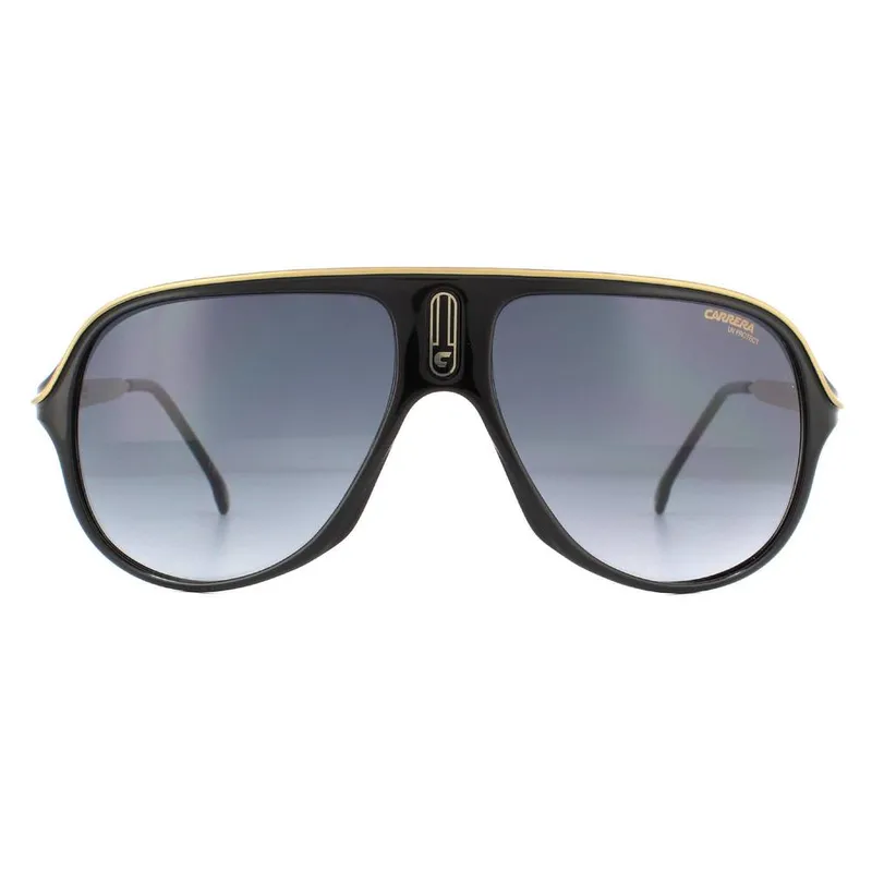 Carrera Unisex Aviator Black Dark Grey Gradient Black female