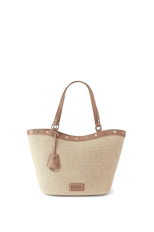 Carvela Women's 'Amalfi Stone Tote' Bag in Beige Beige