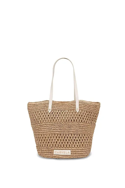 Carvela Women's 'Angela Tote Bag' in Beige Beige
