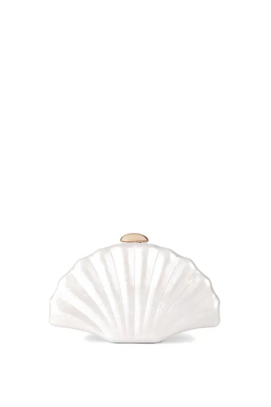 Carvela Women's 'Aquamarina Clutch' Acrylic Blend Bag in Cream Cream female