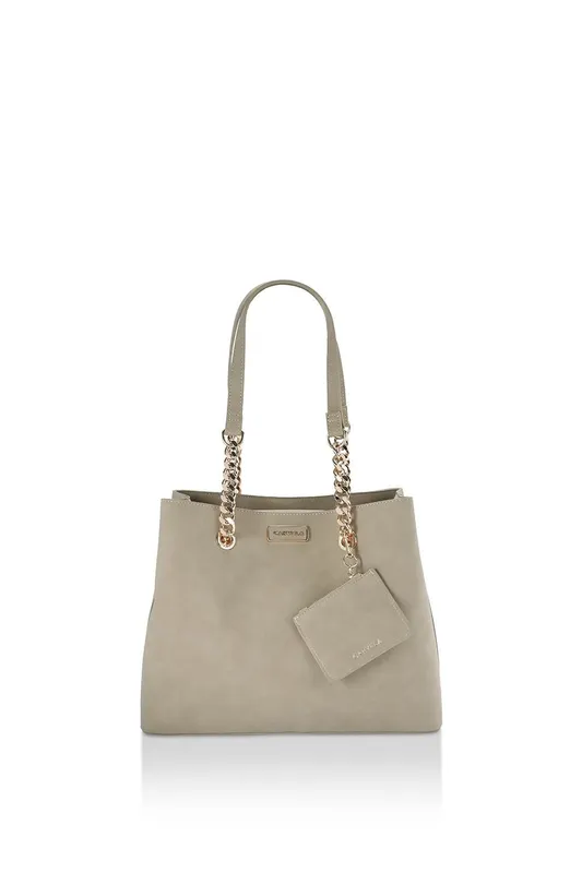 Carvela Women's 'Cammie 3' Suedette Bag in Taupe - Taupe