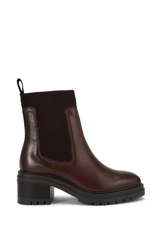 Carvela Women's 'Champion' Leather Boots in Brown Size: 8 Brown female