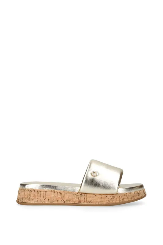 Carvela Women's 'Cloud Mule' Flats in Gold Size: 3 - Gold