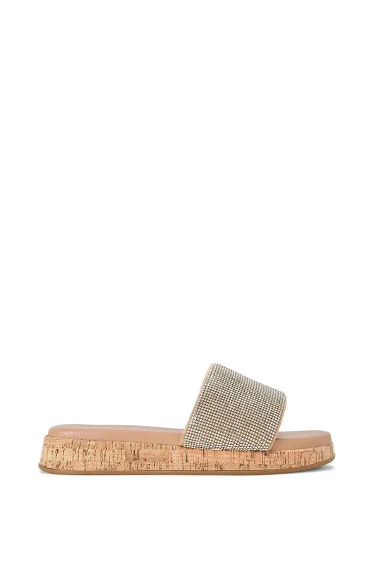 Carvela Women's 'Cloud Mule' Flats in Gold Size: 3 - Gold - Size: 3
