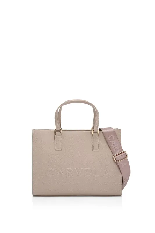 Carvela Women's 'Frame Midi Tote' Bag in Taupe Taupe